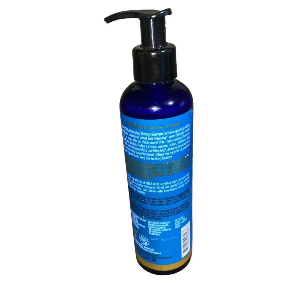 PURA D'OR Dor Hair Thinning Prevention Therapy Original Blue Label Shampoo 8 oz